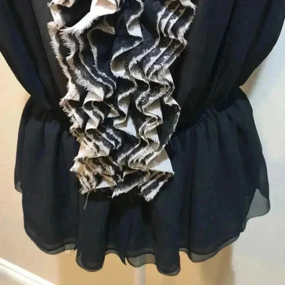 Chic Black Ruffled Halter Top - Picture 7 of 9